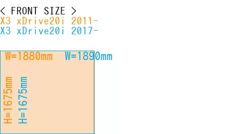 #X3 xDrive20i 2011- + X3 xDrive20i 2017-